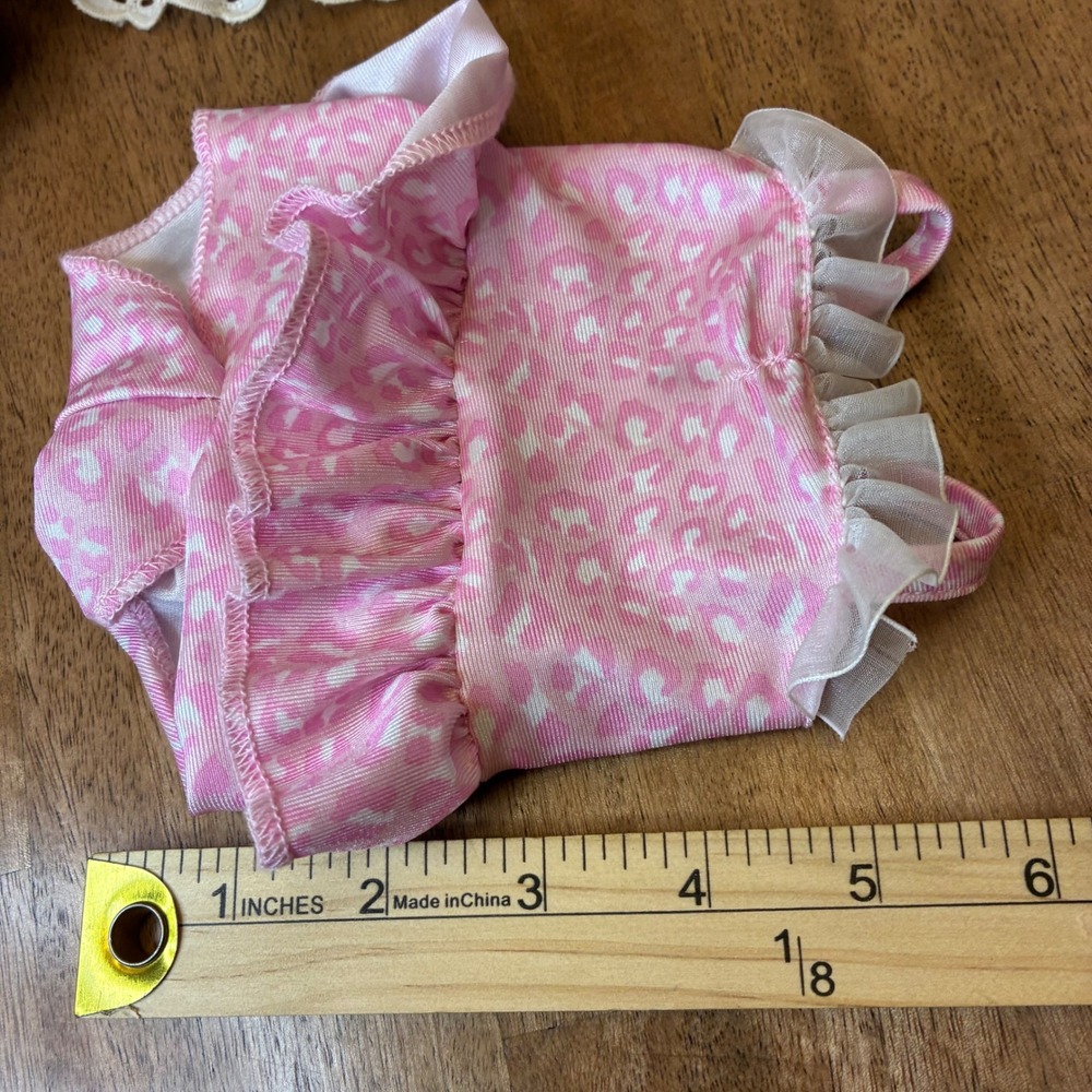 Vintage Samara 12M Doll Clothes Baby Girl Dress Swimsuit Shoes Fairy 4pc - Picture 5 of 16